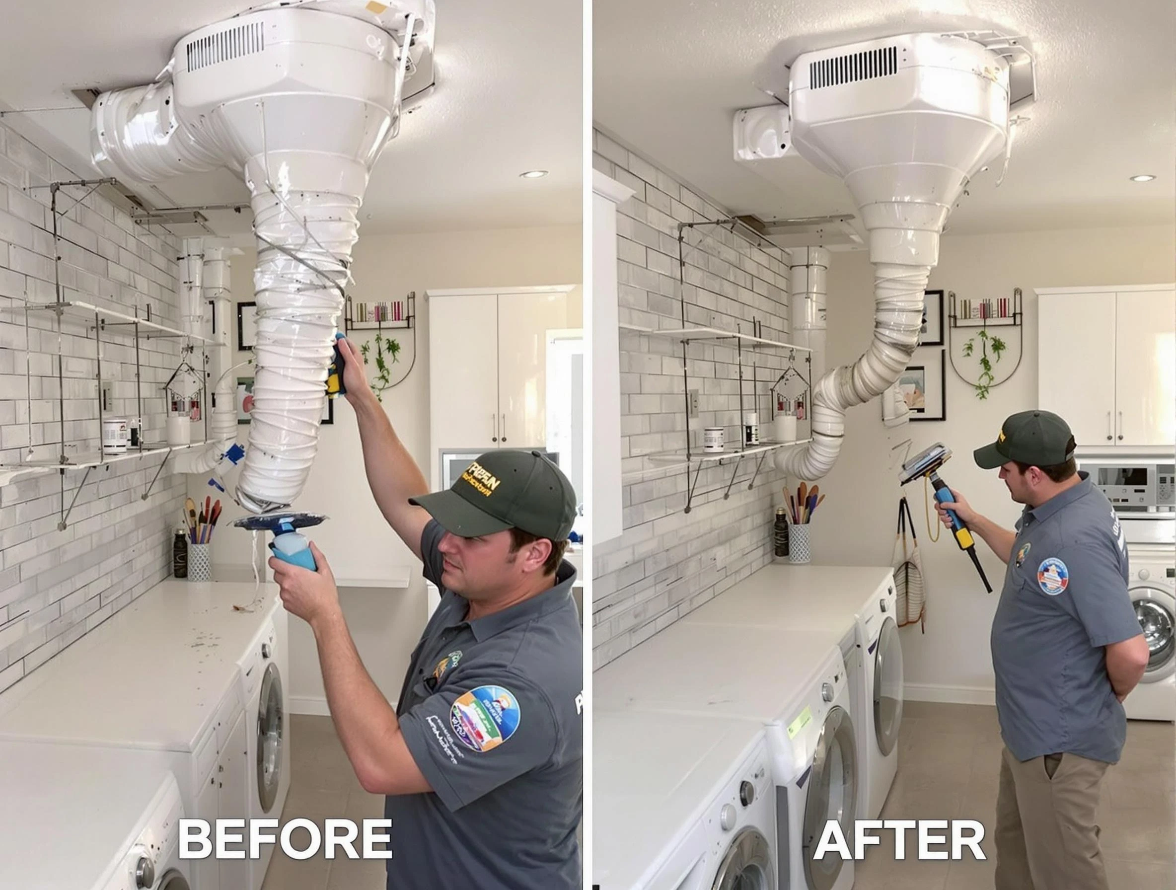 Professional dryer exhaust vent cleaning by Portland Dryer Vent Cleaning in Portland