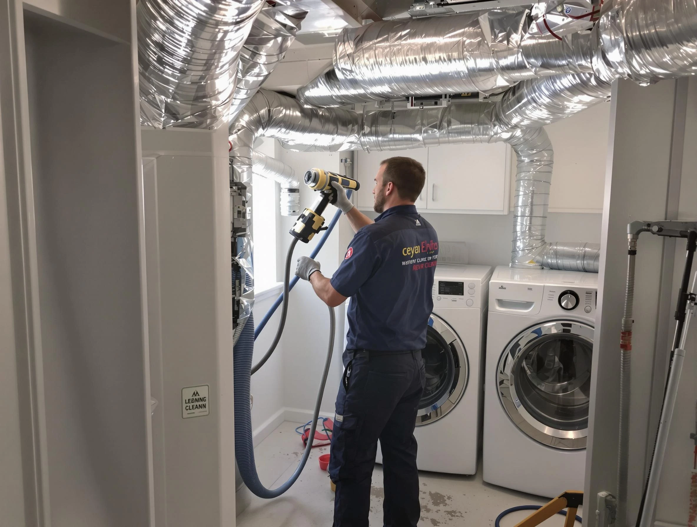 Portland Dryer Vent Cleaning specialist using advanced equipment for thorough duct cleaning in Portland